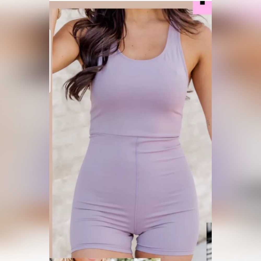 Pink lily active romper 3XL